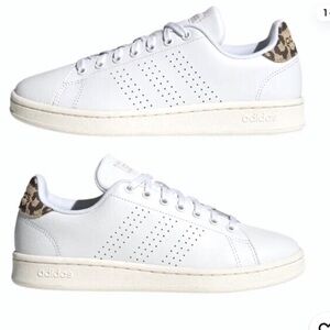 Women’s Adidas Association White With Leopard Original Superstar Size 7.5